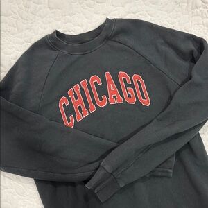 Brandy Melville Chicago Black Sweatshirt